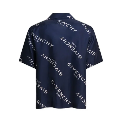 Givenchy	Logo Printed Short-Sleeve Bowling Shirt