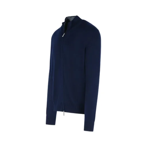 Gran Sasso Zip-Up Knitted Cardigan