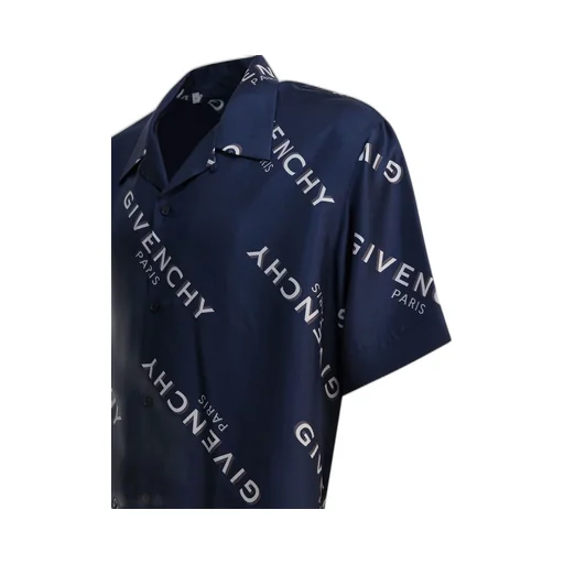 Givenchy	Logo Printed Short-Sleeve Bowling Shirt