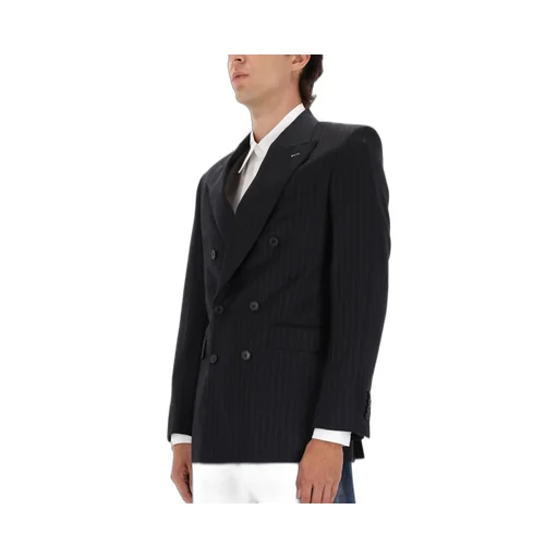 Givenchy Striped Double Breasted Jacket