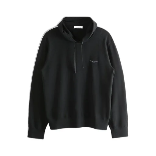 Givenchy Paris Signature Embroidered Drawstring Hoodie