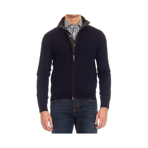 Gran Sasso Long Sleeve Zip-Up Cardigan