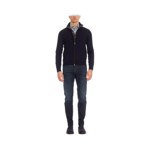 Gran Sasso Long Sleeve Zip-Up Cardigan