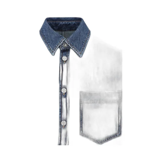 Givenchy Collared Long-Sleeve Denim Shirt