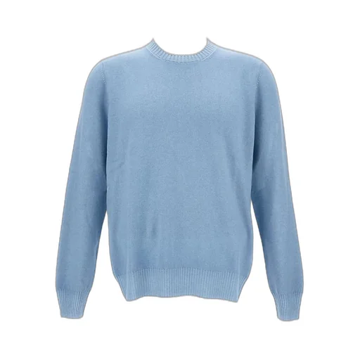 Gran Sasso Ribbed Details Vintage Crew Neck Jumper