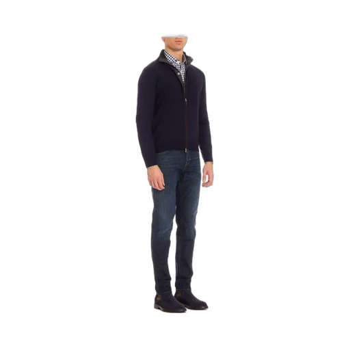 Gran Sasso Long Sleeve Zip-Up Cardigan