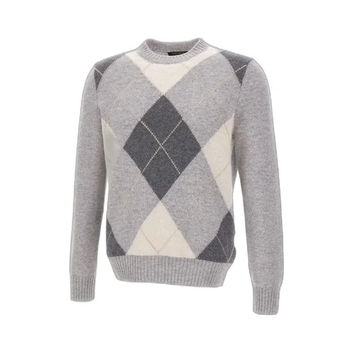 Gran Sasso Checked Crewneck Jumper