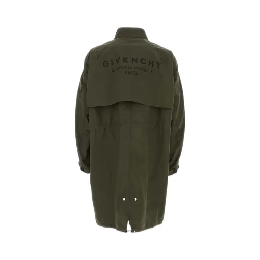 Givenchy Logo Printed Funnel Neck Parka