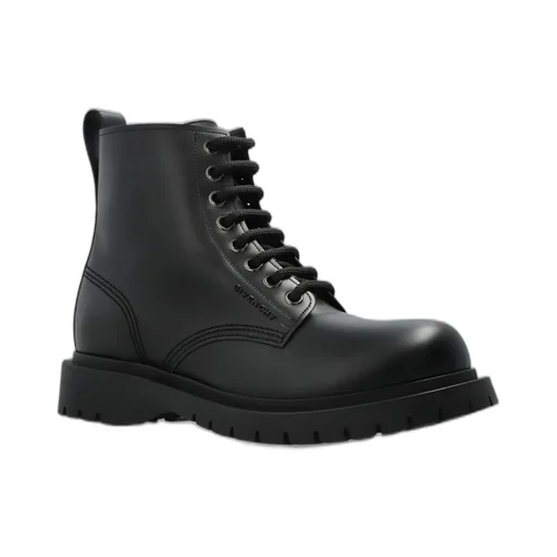 Givenchy Round Toe Lace-Up Boots