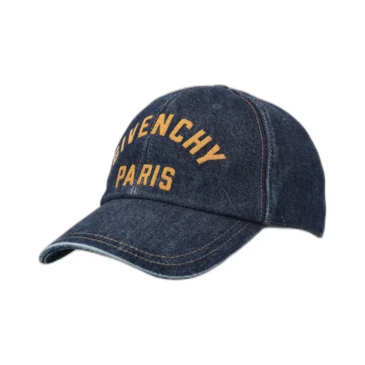 Givenchy Logo Embroidered Denim Baseball Cap