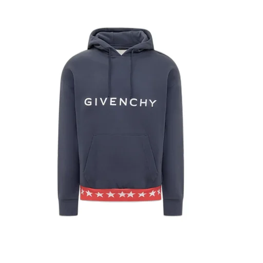 Givenchy Logo Printed Drawstring Hoodie