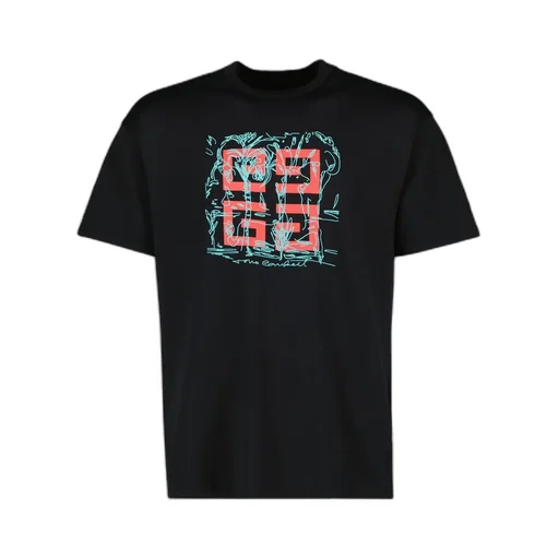 Givenchy 4G Logo Printed Crewneck T-Shirt