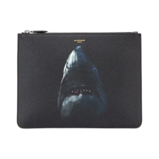 Givenchy Large Shark Print Zip Pouch
