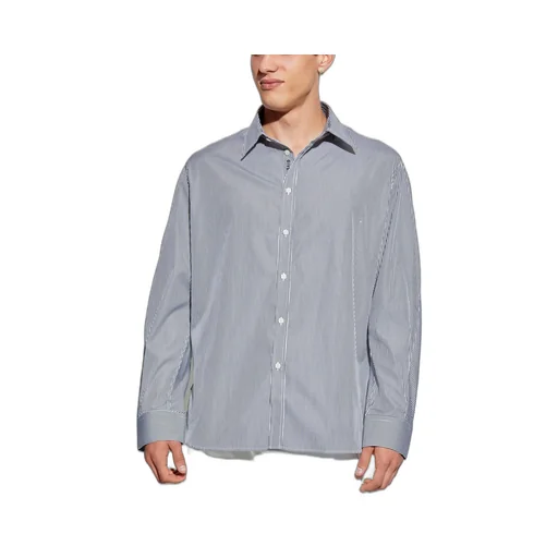 Givenchy Striped Collared Long-Sleeve Shirt