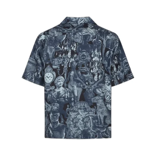 Givenchy Hubert Objects Print Short-Sleeve Shirt