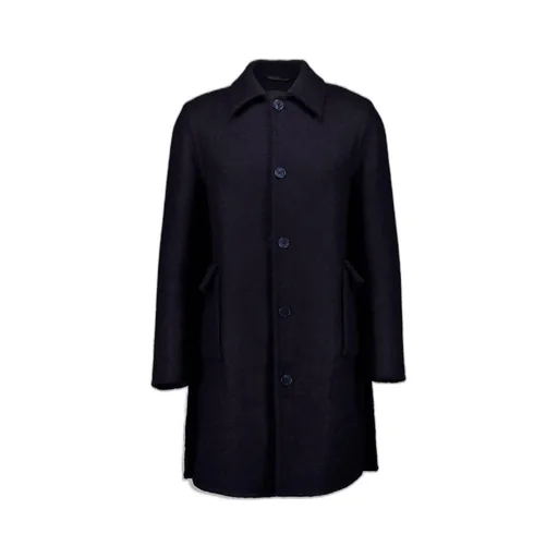 Givenchy Logo Patch Single-Breasted Coat