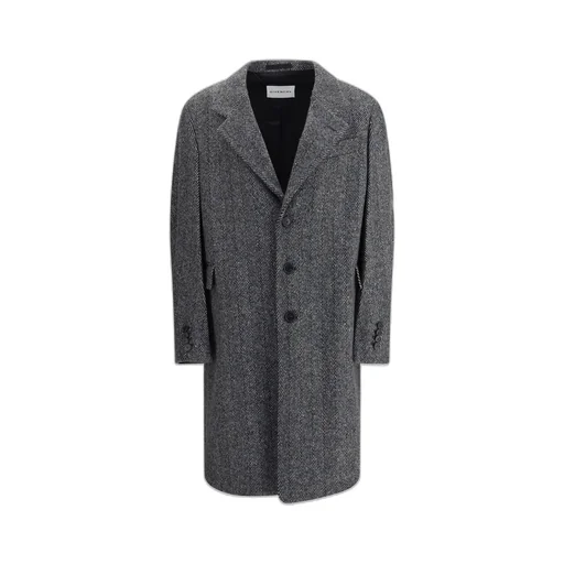 Givenchy Single-Breasted Herringbone Coat
