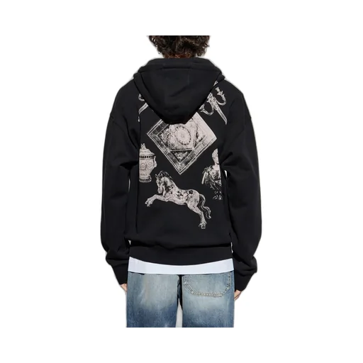 Givenchy Hubert Object Printed Zipped Hoodie