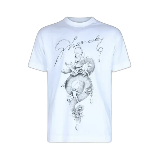 Givenchy Snake Printed Crewneck T-Shirt