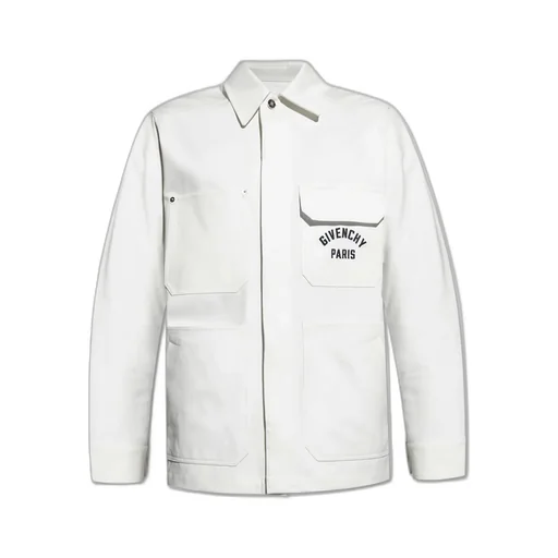 Givenchy Paris Logo Embroidered Long-Sleeved Shirt