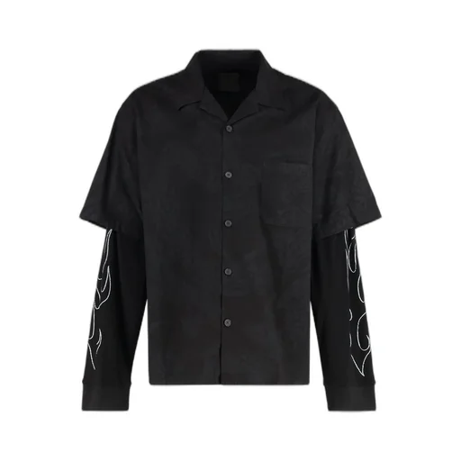Givenchy Layered Collared Buton-Up Shirt