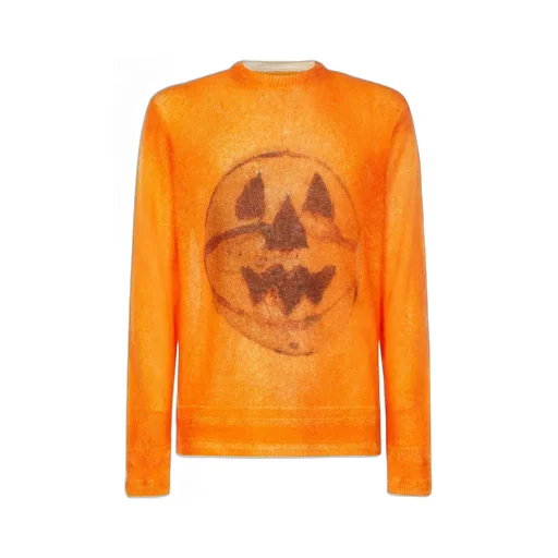 Givenchy Ceramics-Printed Crewneck Knit Jumper