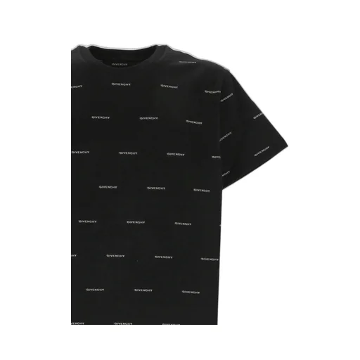 Givenchy Allover Logo Printed Crewneck T-Shirt