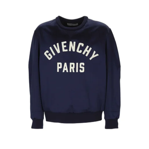 Givenchy Paris Logo Zigzag Embroidered Sweatshirt