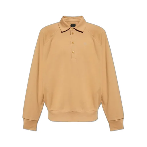 Givenchy Logo Embroidered Long-Sleeve Polo Shirt