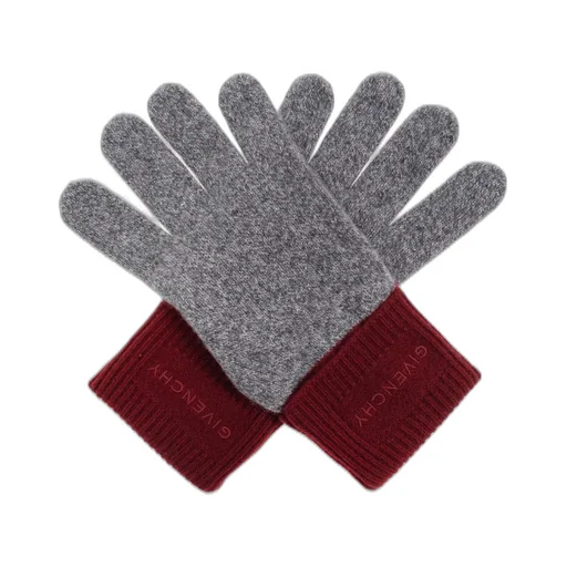 Givenchy Logo Embroidered Knit Gloves