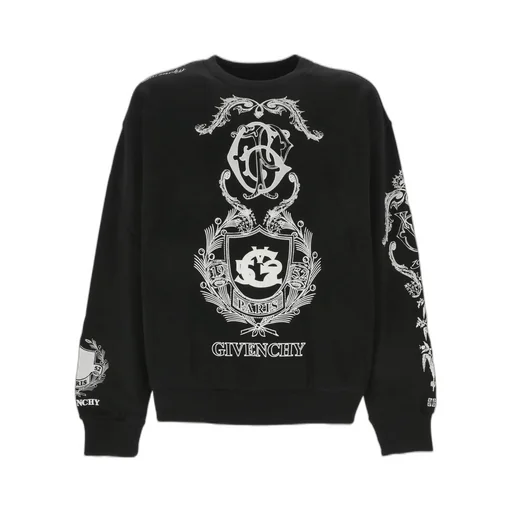 Givenchy Crest Boxy Fit Fleece Sweatshirt