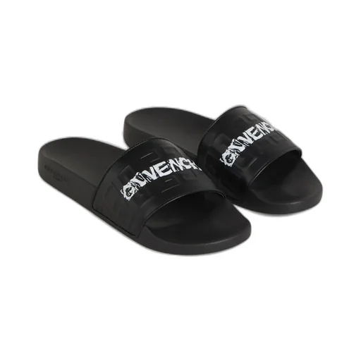 Givenchy 4G Embossed Open Toe Slides