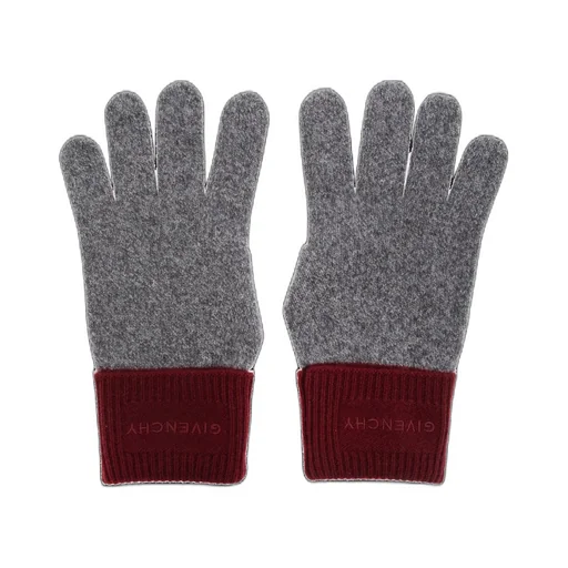Givenchy Logo Embroidered Knit Gloves