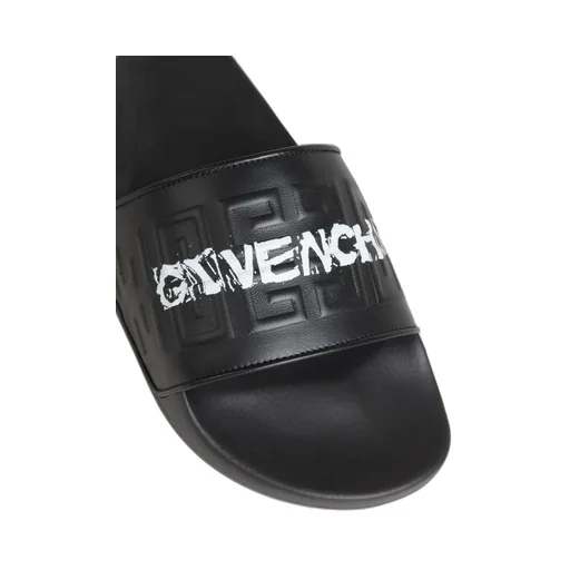 Givenchy 4G Embossed Open Toe Slides