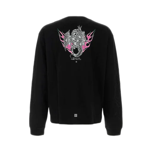 Givenchy Logo Embroidered Long-Sleeved T-Shirt