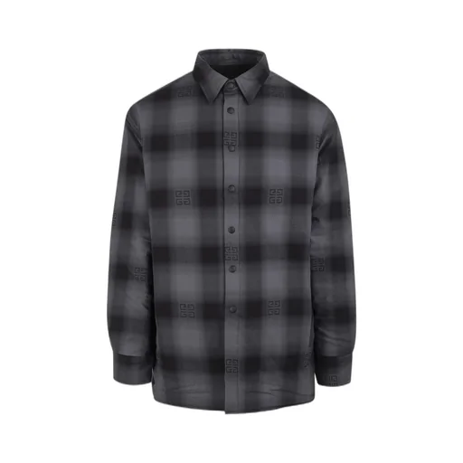 Givenchy Checked Collared Long-Sleeved Shirt