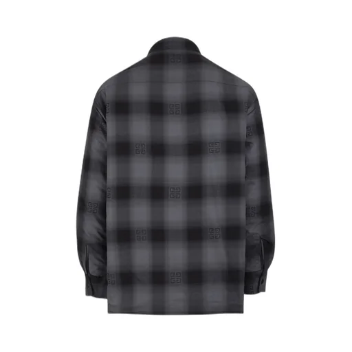 Givenchy Checked Collared Long-Sleeved Shirt