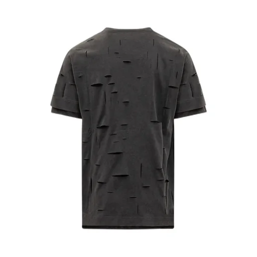 Givenchy Distresses Cut-Out Oversized T-Shirt