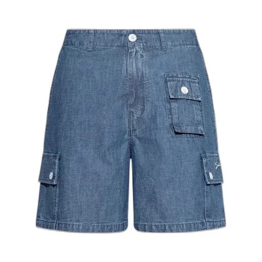 Givenchy Denim Cargo Shorts