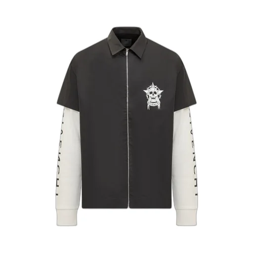 Givenchy Two-Toned Zip-Up Shirt