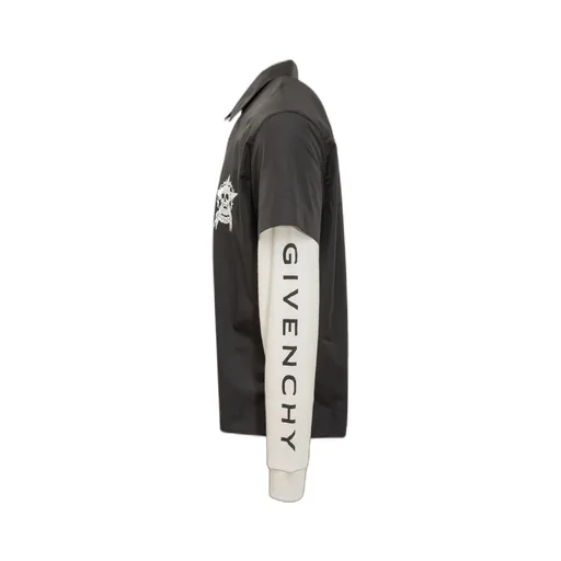 Givenchy Two-Toned Zip-Up Shirt