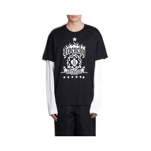 Givenchy Logo Printed Layered T-Shirt