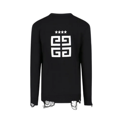 Givenchy Logo Embroidered V-Neck Buttoned Cardigan