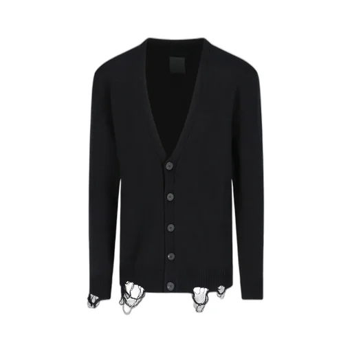 Givenchy Logo Embroidered V-Neck Buttoned Cardigan