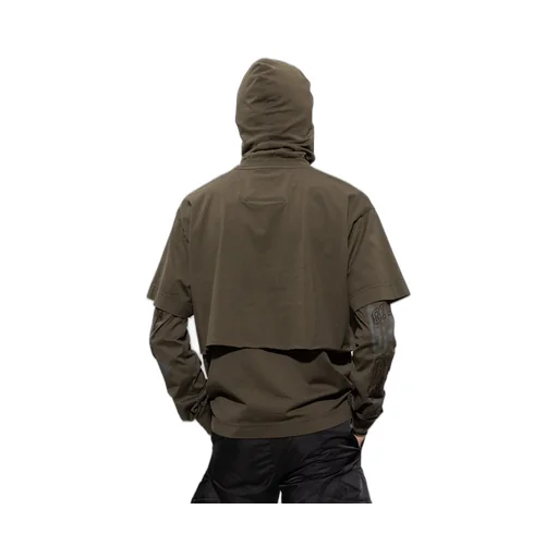 Givenchy Logo-Printed Overlapped Balaclava Shirt
