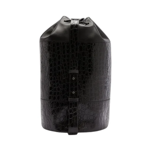 Giuseppe Zanotti Round One-Shoulder Embossed Backpack