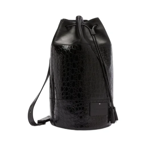 Giuseppe Zanotti Round One-Shoulder Embossed Backpack