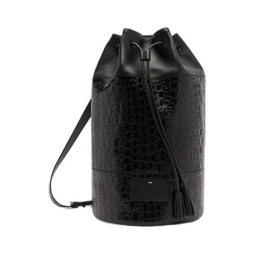Giuseppe Zanotti Round One-Shoulder Embossed Backpack