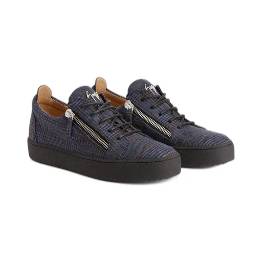 Giuseppe Zanotti Frankie Tartan Low-Top Sneakers