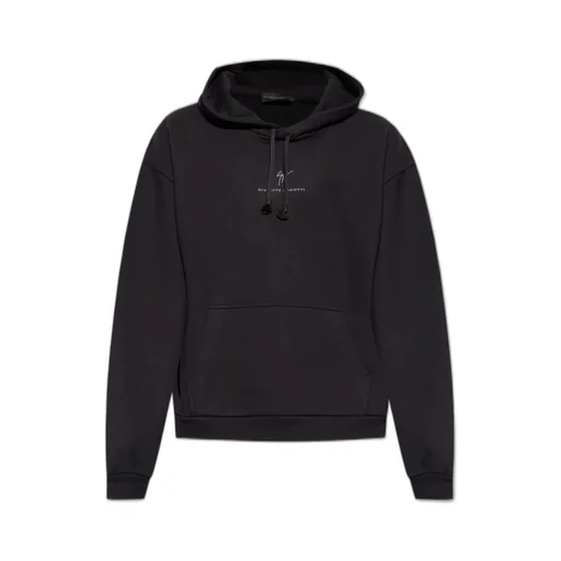 Giuseppe Zanotti Logo Embroidered Drawstring Hoodie